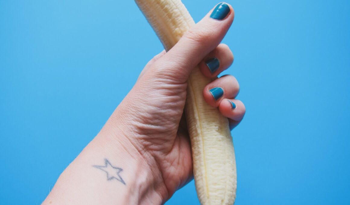 person holding peeled banana fruit